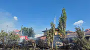 Banaz'da bir ev küle döndü