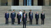 Erdoğan ve komuta kademesi YAŞ öncesi Anıtkabir'e çıktı