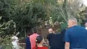 Büyükçekmece’de heyelan paniği yaşanıyor