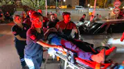 İnegöl'de gece yarısı trafik kazası Otomobil direğe ok gibi saplandı