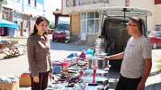 Kıbrıscık'ın yeni kaymakamı pazar tezgahlarını tek tek gezdi