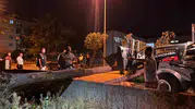 Çorum’da devrilen ağaç araçta hasara yol açtı
