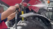 Iğdır’da tarla mesaisi sırasında traktör aniden tutuştu