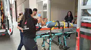 Adıyaman İndere yolunda kaza İki genç yaralandı