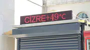 Cizre yanıyor Termometreler 49 dereceyi görünce hayat durdu