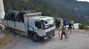 Alanya'nın yaylasına belediyeden su borusu desteği geldi