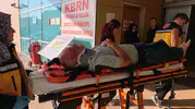 İnegöl'de alkollü bisiklet sürücüsü direğe çarptı
