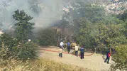 Tokat’ta otluk yangını boş binayı küle çevirdi