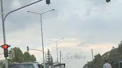 Erzurum trafiğinde bıçaklı kavga anı kameraya yansıdı