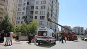 Kayseri'de apartman dairesinde yangın paniği