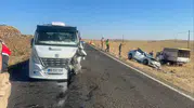 Siverek yolunda iki araç çarpıştı 3 yaralı var