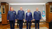 Kayseri'de yeni görev komutanları Büyükkılıç'ın makamında İş birliği vurgusu