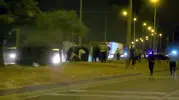 Düğün konvoyunda kanlı kavga