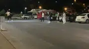 Trafiğin ortasında maç keyfi Sürücüler şaşkın