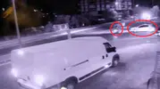 Kaskı sayesinde hayatta kaldı, kaza anı kamerada