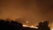 Adıyaman Gerger’de ormanlık alanda gece başlayan yangın sürüyor