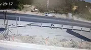 Adıyaman yolunda sürücü direksiyon hakimiyetini kaybetti