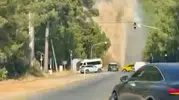 Bodrum’da su borusu patladı Yollar göle döndü