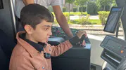 13 yaşındaki Miraç için tramvay vatmanlığı hayali gerçek oldu