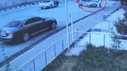 Siirt'te el freni unutulan araç yola fırladı