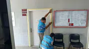 Sinop adliyesinde tadilatı yükümlüler yapıyor