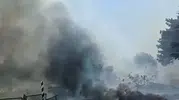 Eskişehir çevre yolunda dumanlar yükseliyor