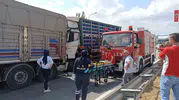 Samsun Havza'da tır kazası trafiği kilitledi