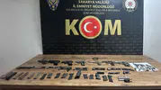 Serdivan'da silah atölyesi çökertildi 7 gövde, 11 sürgü ve ruhsatsız tüfek ele geçirildi