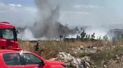 Efeler'de zeytinlikte alevler evleri tehdit etti Ekipler seferber oldu