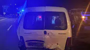 Bolu D-100 kara yolunda iki araç çarpıştı