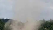 Muğla Menteşe'de ilginç hava olayı tozları havaya kaldırdı