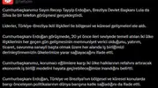 Erdoğan ve Lula telefonda buluştu, gündemde ticaret ve dünya barışı vardı