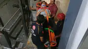 Polatlı'da asansör boşluğuna düşen genç ağır yaralandı