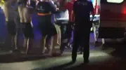 Payas'ta denizde zor anlar, vatandaşlar yetişti