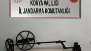 Konya’da jandarma baskınıyla 764 tarihi sikke kurtarıldı