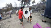 Seydikemer yangınında evini kaybeden aileye konteyner desteği