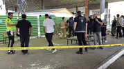 Otogarda boya yaparken yangın çıktı, 2 işçi yaralandı