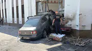 Bolu'da kontrolü kaybeden sürücü caminin imam odasına girdi