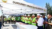 Dursunbey'de ormancıların yeni yuvasının temeli atıldı