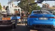 Plakasını gizleyip drift yapan sürücünün ehliyetine el konuldu