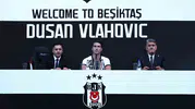 Vlahovic Kartal oldu Beşiktaş tribünleri yıldız golcüyü bağrına bastı
