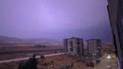Gaziantep'te gökyüzü aydınlandı Şimşek fırtınası şehri etkisi altına aldı