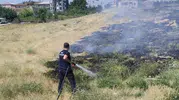 Van'da tarım arazisinde dumanlar yükseldi