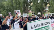 Erzurum'da görüş günü gerginliği Dumlu Kampüsü önünde izinsiz sloganlar