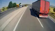 Konya’da TIR dehşeti kamerada