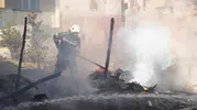 Erzurum’da boş binada çıkan yangın mahalleyi ayağa kaldırdı