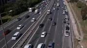 TEM Otoyolu’nda 10 araç birbirine girdi