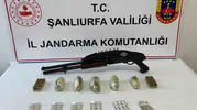Suruç'ta jandarma uyuşturucu ve mühimmata el koydu