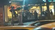 Bursa'nın en işlek caddesinde tekme tokat kavga
