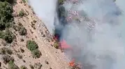Kiraz'da alevler ormana sıçradı, 9 hava aracı müdahale ediyor